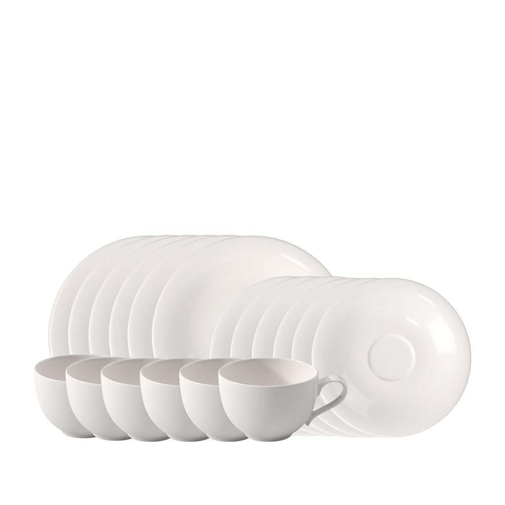 Villeroy & Boch Essential Kaffeeservice 18-teilig Frühstücksset für 6 Personen