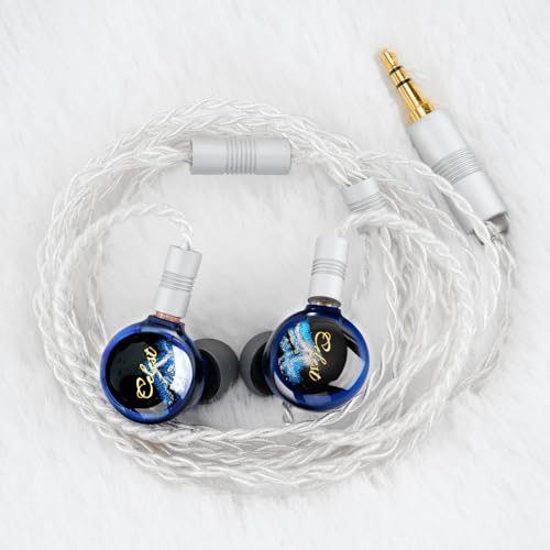 Image of QOA Kinera Celest Pandamon 2.0 in Ear Monitor for Musicians, 3.5mm HiFi Wired Earphone, Enhanced SPD2.0 BA Driver IEM Earphone with Resin Housing, Stainless Steel Panel, 2-Pin Detachable Cable(Blue)