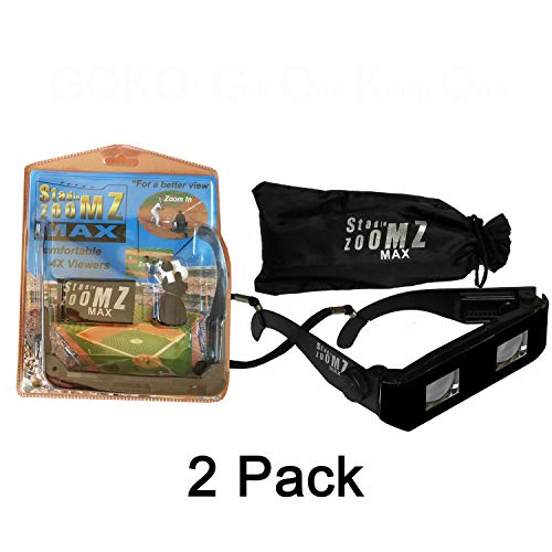 2 Pack Team Colors Sports Binocular Viewer Black - Telescope Lenses, Zoom in