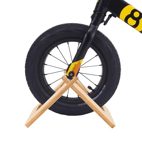 SHIDOW Wooden Bike Stand - Indoor Display for 10-12 inch Children's Bicycles