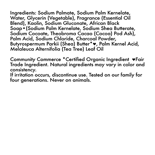 Sheamoisture African Black Bamboo Charcoal Kaolin Clay Soap Wash, 5 Ounce (Packaging May Vary) #TOP6