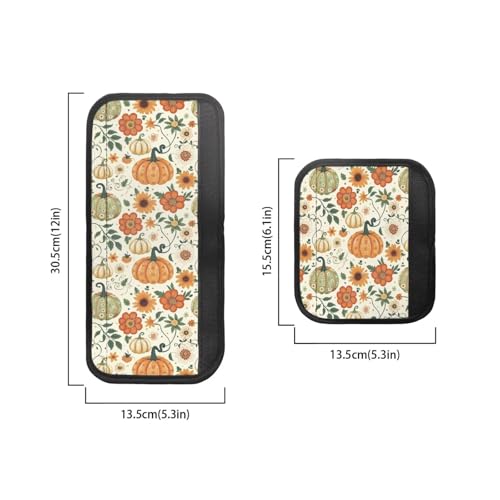 Image of Fridge Door Handle Covers Set of 6 Washable Kitchen Electric Appliances Handle Protector Anti-Skid Home Decor Oven Refrigerator Microwave Accessories, Pumpkin Sunflower Fall Autumn Decor