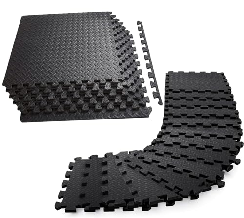 Esterilla Fitness Puzzle para Suelos de Gimnasio[30 x 30 cm] 20 Tatami Puzzle Alfombra Espuma Suave para Salas y máquinas de Fitness - Antideslizante