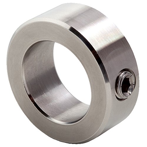 Climax Metal CRC-012-S Shaft Collar, One Piece, Set Screw Style, 316 Stainless Steel, 1/8