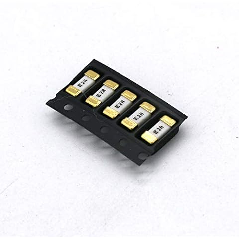 Bobii 5Pcs 1808 Fast Acting SMD SMT 2A 125V Surface Mount Fuse 6.1mm x 2.69mmx 2.69mm (2A) Cover