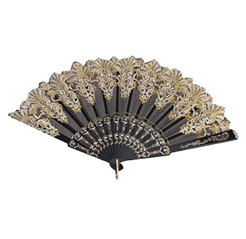 FBHDKJNFG Abanicos de papel plegables de estilo chino，Abanic Abanico plegable estilo chino Abanico plegable estampado Abanico de alto rendimiento Abanico de seda hecho a mano