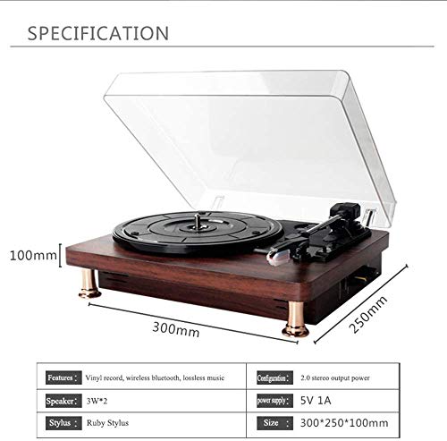 Tourne-Disque en Vinyle, Tourne-Disque à 3 Vitesses avec 2 Haut-parleurs stéréo intégrés, Aiguille de Rechange, Prend en… - Les Beatles, Paul McCartney, John Lennon, RIngo Starr, George Harrison Tourne-Disque en Vinyle, Tourne-Disque à 3 Vitesses avec 2 Haut-parleurs stéréo intégrés, Aiguille de Rechange, Prend en… – Image 3