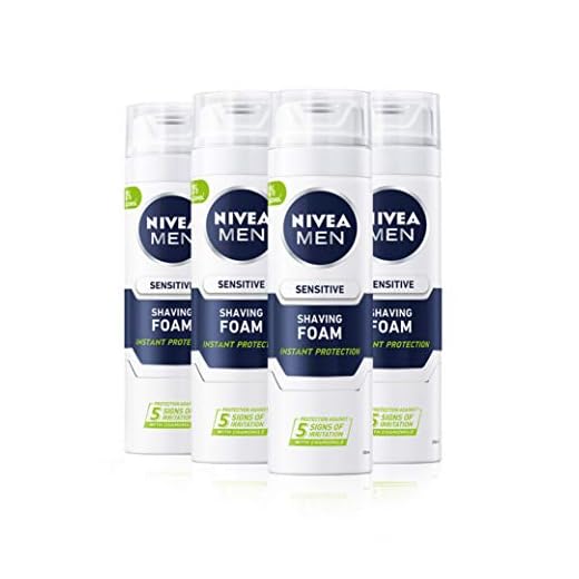 NIVEA Men Shave Foam Sensitive 200 ml x 4
