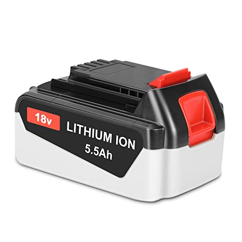 REACELL 18V 5.5Ah Batterie de Replacement pour Black Decker Batterie LBXR20B LBXR20 LB2X4020 LB20 LBX20 LBXR2020-OPE LBXR20B-2 LB2X4020 BL2018 pour Black...