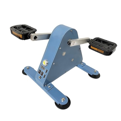 DOJOEUU Generatore a Pedale, generatore di Emergenza da 100 W con Doppia Porta USB, Display di Tensione, Funzione di accumulo di energia, alloggiamento Completamente Chiuso