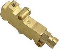 POWERWORKS PV4 Brass Brake Proportioning Valve for Disc/Disc Systems - Universal Fit, Prevents Rear Lockup
