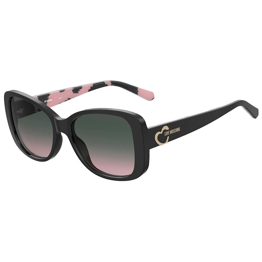 MOSCHINO LOVE MOL054/S S3S PINK BLACK PATTERN 56/17/140 WOMAN Sunglasses