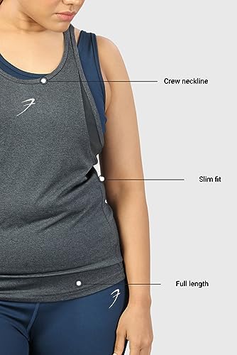 Image of Bold Melange Women's Comfort Fit Activewear Sports and Gym Tank Top