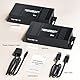 HDMI USB KVM Extender Kit 1080P, BolAAzuL 50M HDMI KVM USB Extender Balun über RJ45 Cat5e/6 Netzwerkkabel mit Loop Out & POC Funktion, verlustfreie Übertragung Flexible Distanz