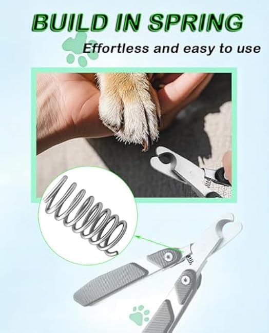 Dog Nail Clippers with Foldable Design Cat Nail Trimmer-DowMWlkC