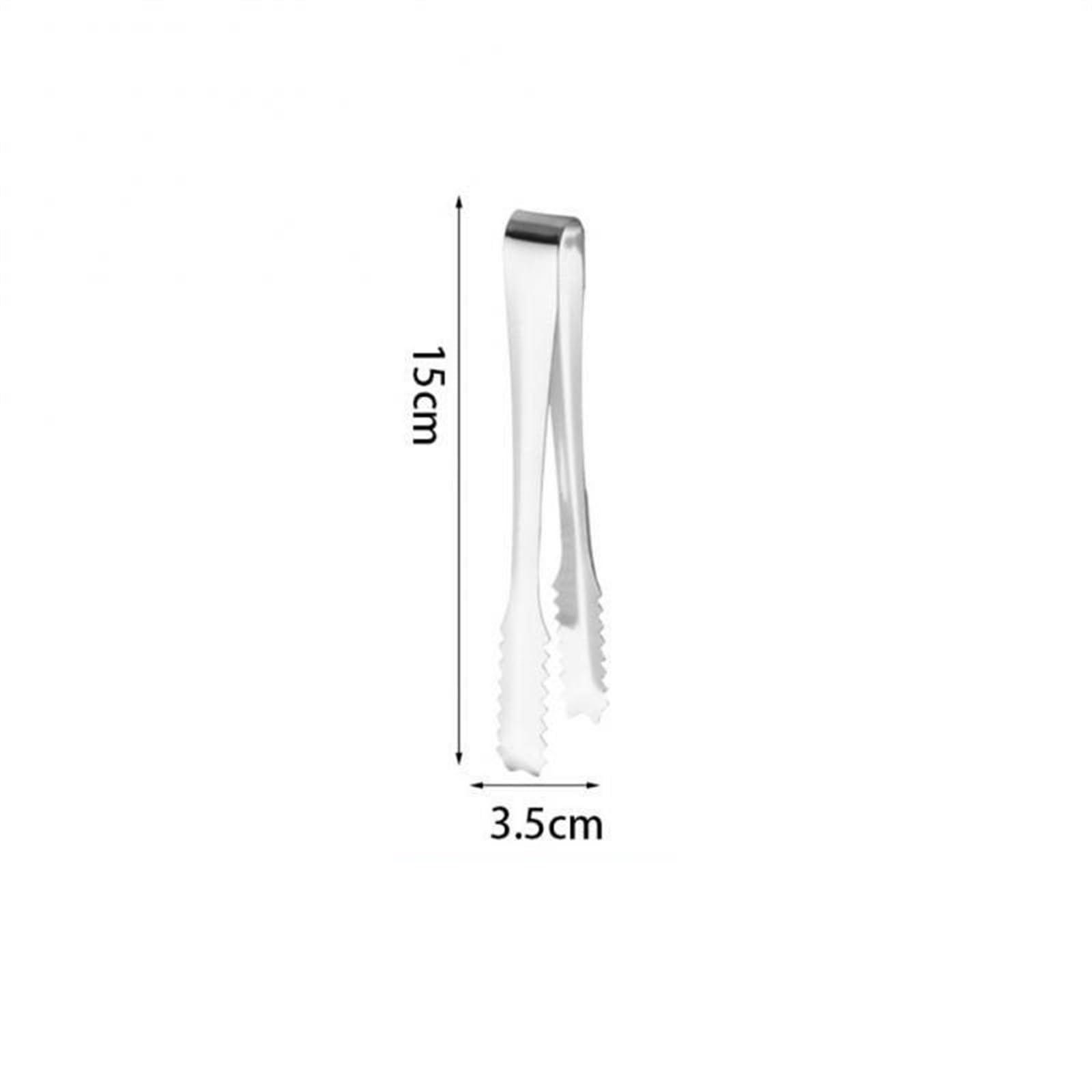 JINGYAN Pince à glaçons 1 Pcs Ice Clip Stainless Steel Tongs Gold Sugar Cube Metal Food Meat Bread Party Kitchen Accessories