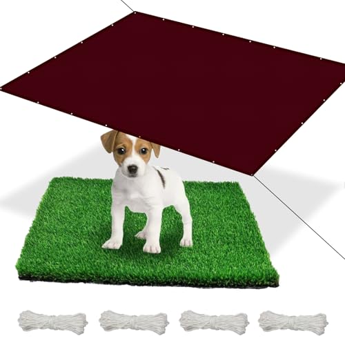 Filet d'ombrage haut de gamme 400x480 cm imperméable vin rouge - 2
