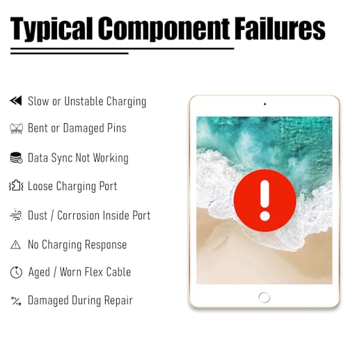 Image of Charging Port Replacement for iPad mini 6th Gen 8.3in 2021 Charger Port Flex Cable for iPad mini 2021 Dock Connector Module Replacement Compatible with: A2567 A2568 A2569 (Silver)