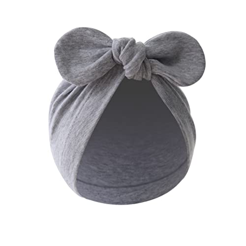 4PCS Newborn Baby Bow Knot Turban Hat Infant Toddler Hospital Hat Cotton Head Wrap Beanie Cap - Image 6
