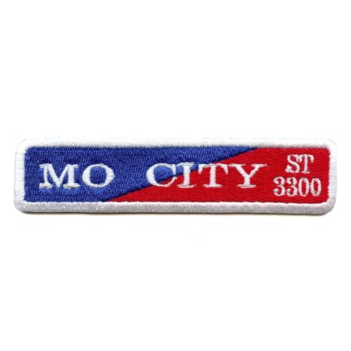Mocity St Sign Patch Houston Neighborhood Street Parody Embroidered Iron On