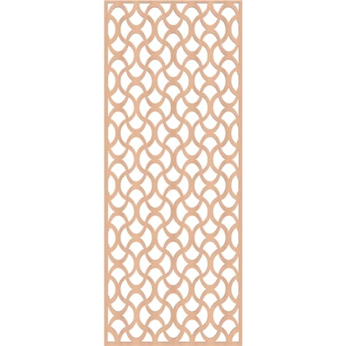 Image of Resort Decorative Pierced Fretwork Wood Wall Panels, 23 3 /8 inchW x 59 3 /8 inchH x 1 /4 inchT, Alder