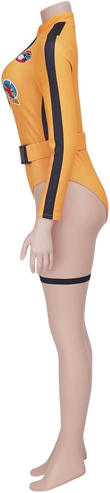 Saniplaycos Kill Bill Costume Beatrix Kiddo The Bride Cosplay Costume Outfits Sexy Bodysuit Jumpsuit for Adult Women