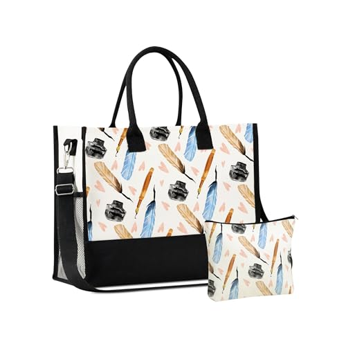 Bolso Tote InnoBeta Writers con Cierre Superior y Correa miniatura 1