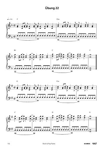 Rock & Pop Piano inkl.CD: Klavier-Improvisation leicht gemacht - für Anfänger & Fortgeschrittene (in