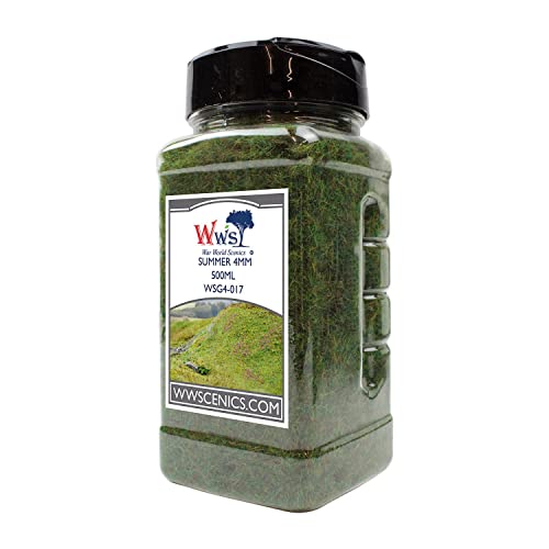 WWScenics | 4mm Hierba Estática Verano| 500ml | WSG4-017 | Material de Modelismo Cover