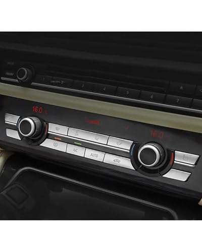 Temperature Adjustment Knob Air Conditioning AC Control Switch Button Climate Control HVAC (1 Set in Silver)