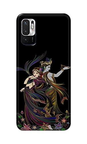 Image of Lord Radha and Krishna Hard Back Case Cover for Redmi Note 10T 5G, Poco M3 Pro 5G, Redmi Note 10 5G Back Cover -(J5) VNS2223