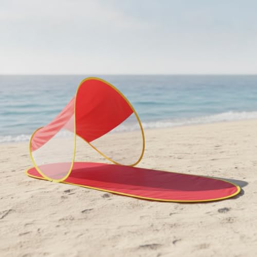 Tienda playa con malla ligera para evitar el calor agobiante 7