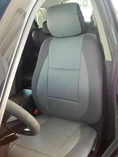 Topcar Athens || Two Front Car Seat Covers | Leatherette And Synthetic | Custom Fit, Compatible With Volvo S40 V40 S60 S70 V70 S80 Models Until 2014 Seats | Colour Gray #TOP5