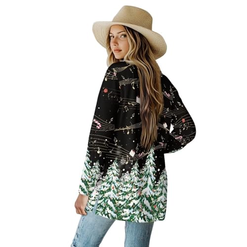 Image of Womens Open Fron Cardigan Sweaters Long Sleeve Tops Daily Coats