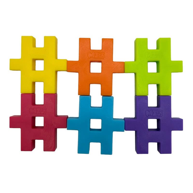 Meli Maxi Constructor Juego de Construcción de Bloques – 70 Piezas, Ruedas, Ejes, Hexágonos, para Niños a Partir de 1 Año, Fomenta la Creatividad y la Motricidad Fina, Duradero, Libre de BPA