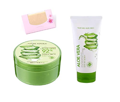 nature republic soothing & moisture aloe vera foam cleanser 150ml