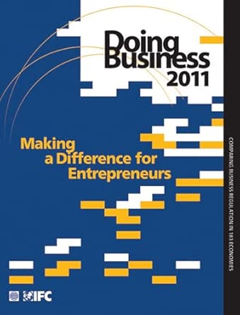 Doing Business in 2011: Making a Difference for Entrepreneurs 2011th Edition book cover