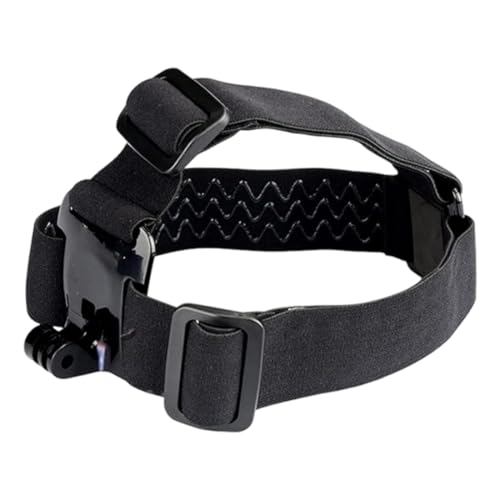 Casque Bandeau de Tête pour Caméra d'action, Sangle de Fixation Élastique, Ceinture Frontale pour Caméra d'action, Fixation Bandeau Support de Tête, Compatible avec...