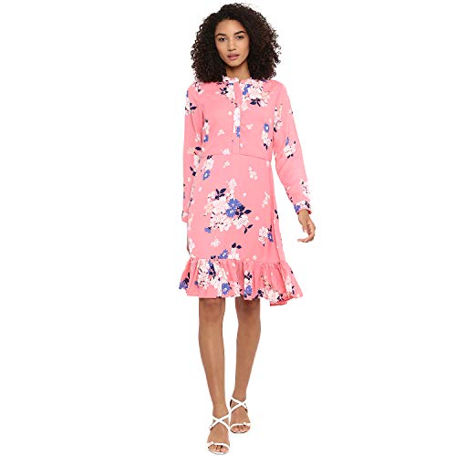 Image of Harpa Mock Neck Floral Dress