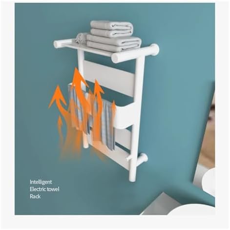 Electric Towel Rack No Punching Carbon Fiber Heating Bathroom Towel Drying Rack Bathroom Warmer Bathroom Accessories (77x52)