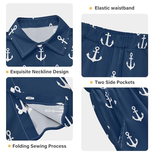 Image of Sunflower Floral Yellow Black Short Sleeve Hawaiian Button Down Shirts and Short Sets for Boys Toddler Summer Outfits