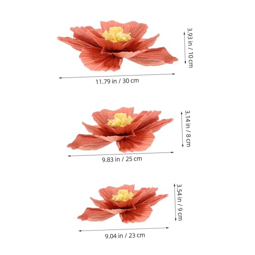 Fleurs en Papier Décoration Murale SOIMISS pour Masquer un Mur Nu - 3