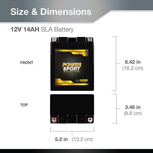 Expertpower EB14A-A2 Yb14-A2 12V14Ah Replacemnt Battery Btx14Ah-Bs thumb #4