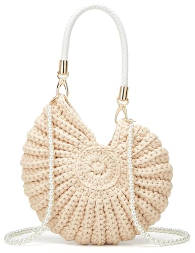 Bolso Tote Tejido a Mano con Conchas para Mujer miniatura 1