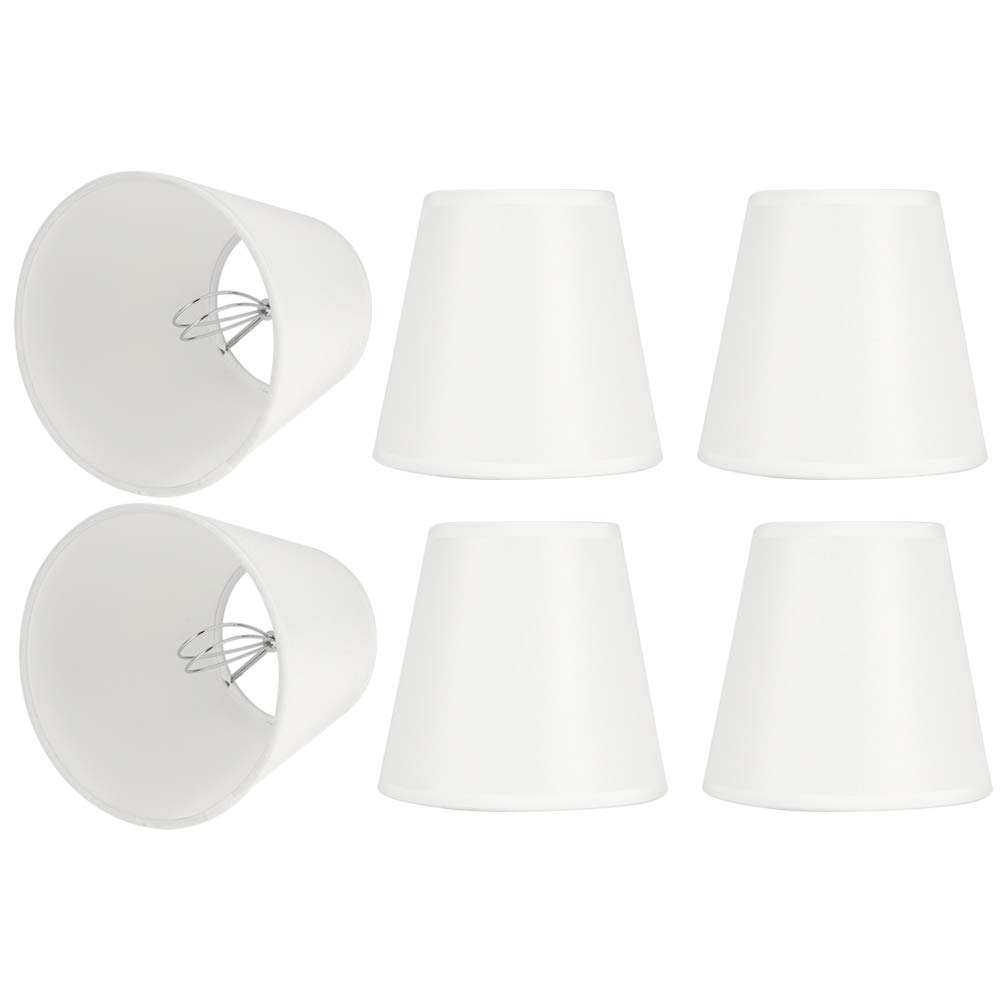 6Pcs Chandelier Lampshade E14 Clip On Bulb Modern Fabric Lampshade — image 1