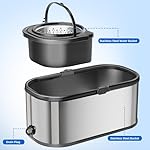 Spin Mop and Bucket with Wringer Set for Home,360° Mop and Bucket with Separate Clean and Dirty Water,Wet Dust Mop for Floor Cleaning with Extra Refills (Silver with 6 Pads) - Image 3