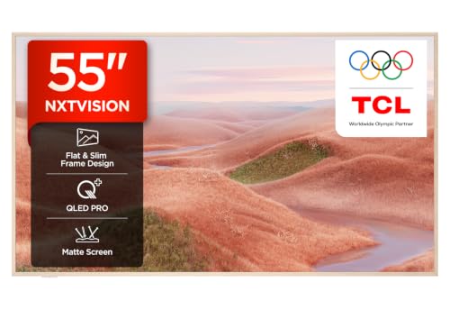 TCL NXTVISION A300W – Smart TV QLED Pro 4K HDR da 55', Schermo opaco