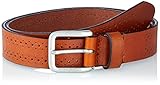 Cinturón JACK&JONES ACCESSORIES JACNICK Leather Belt Cinturón, Cognac, 80 cm para Hombre