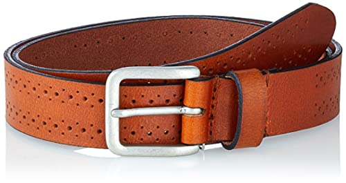 JACK&JONES ACCESSORIES Herren JACNICK Leather Belt Gürtel, Cognac, 90 Cover