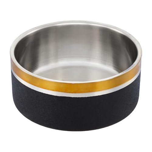 Image of Amazon Basics Premium Double Wall Pet Bowl for Dogs & Cats |Anti Slip Base | 2200 ml
